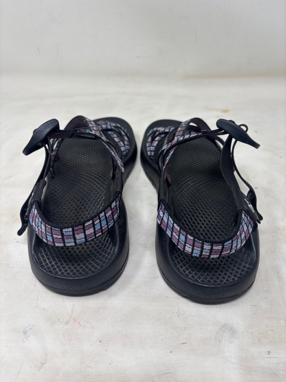 Chaco Women's Sandals in Black and Purple Geometric Strap - Picture 4 of 8